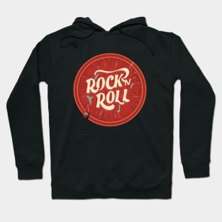 vintage rock and roll sign Hoodie